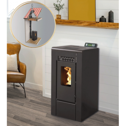 PACK Pelletofen Gioia 9 + Steigrohr 80/125 - INTERSTOVES